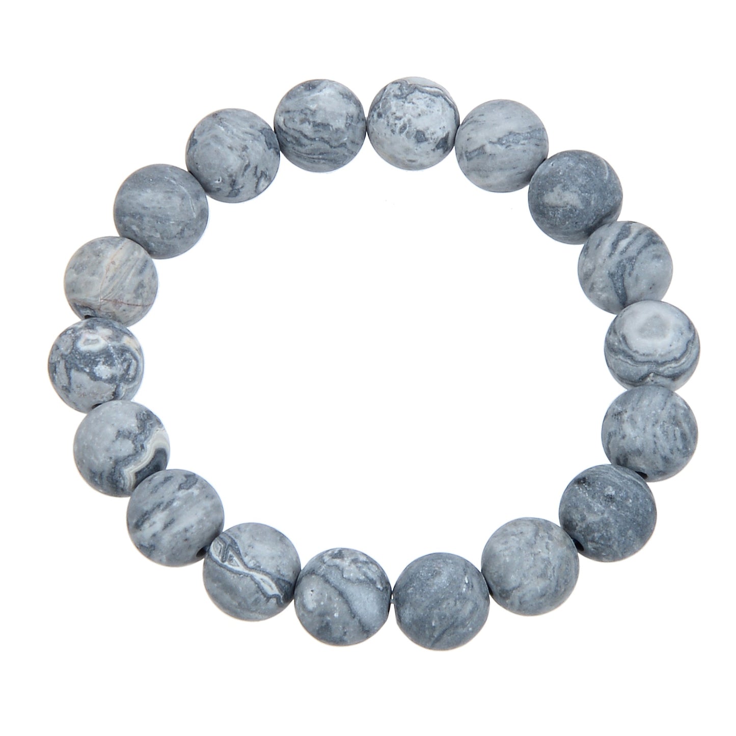 Atlas Jasper Stone Bead Bracelet MWB1969