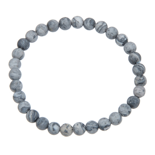 Atlas Jasper Stone Bead Bracelet MWB1969