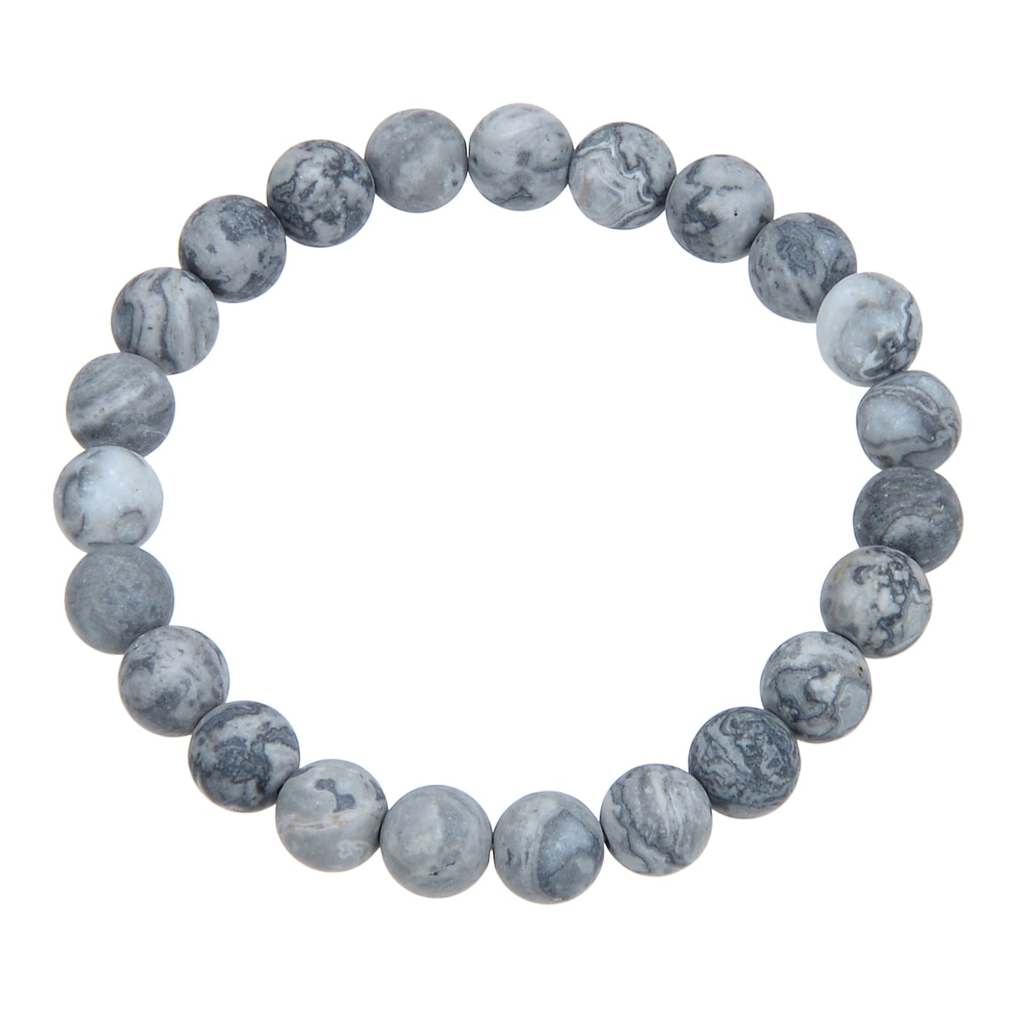 Atlas Jasper Stone Bead Bracelet MWB1969