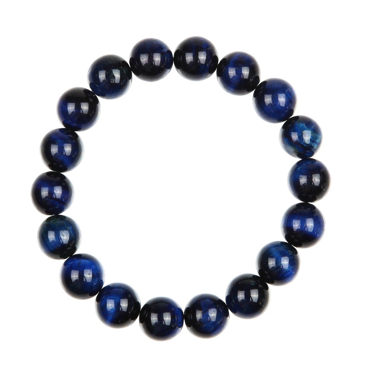 Blue Tiger Eye Stone Stretch Bracelet MWB2970