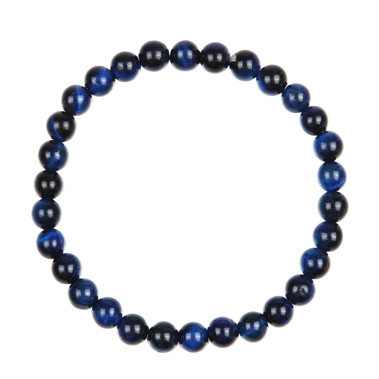 Blue Tiger Eye Stone Stretch Bracelet MWB2970
