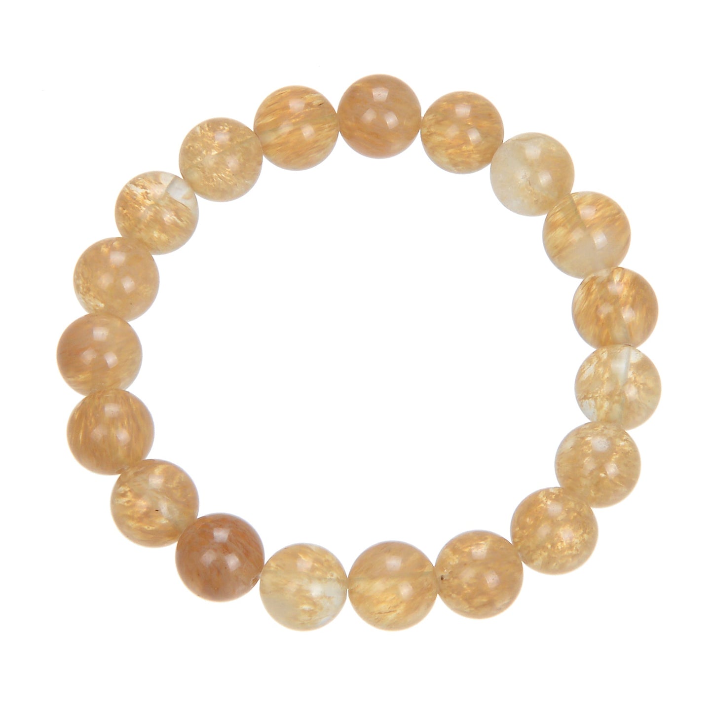 Citrine Quartz Stone Stretch Bracelet MWB1981