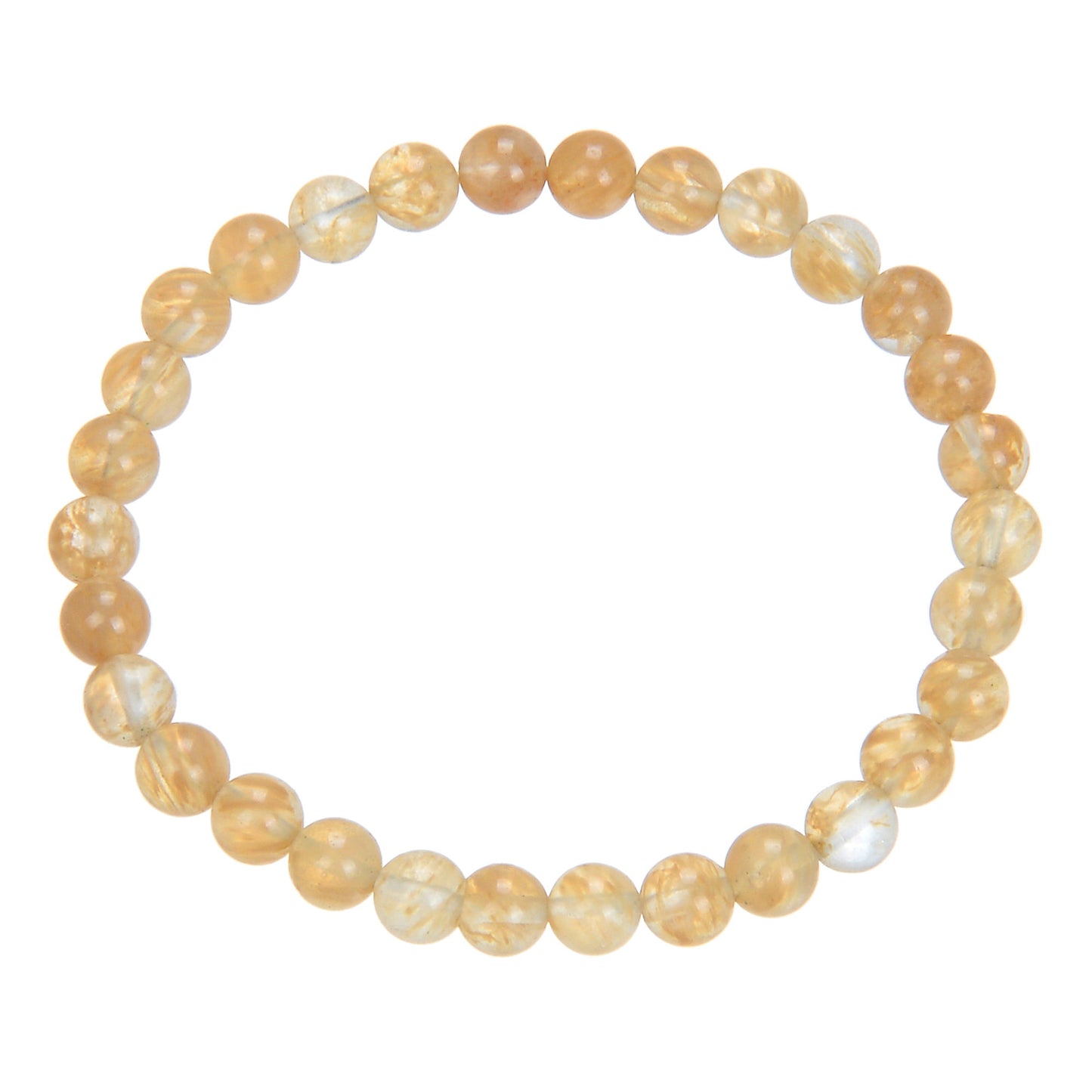 Citrine Quartz Stone Stretch Bracelet MWB1981