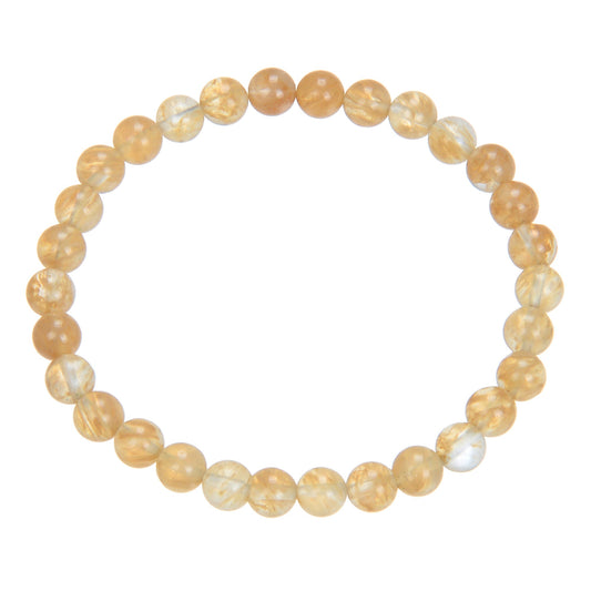 Citrine Quartz Stone Stretch Bracelet MWB1981