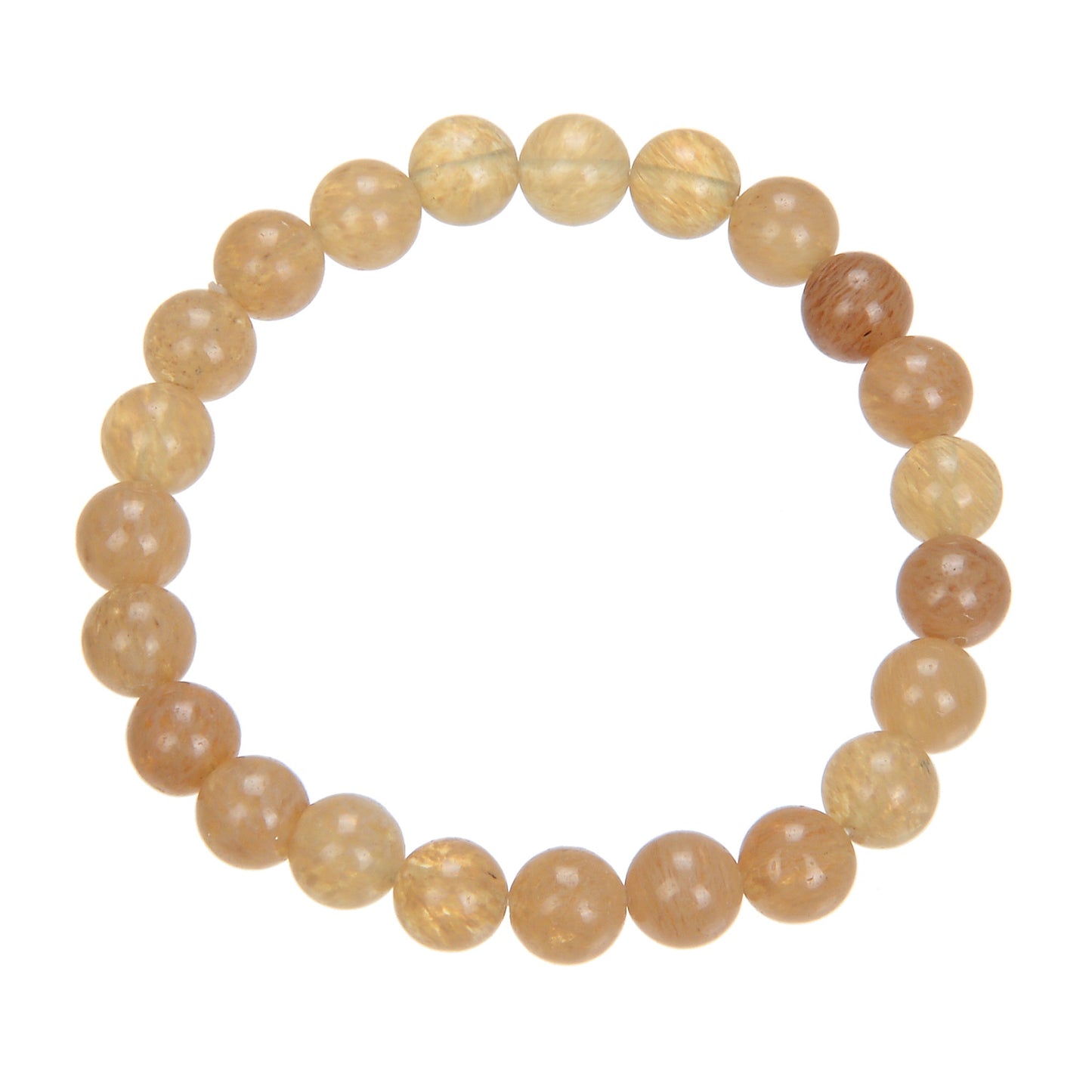 Citrine Quartz Stone Stretch Bracelet MWB1981