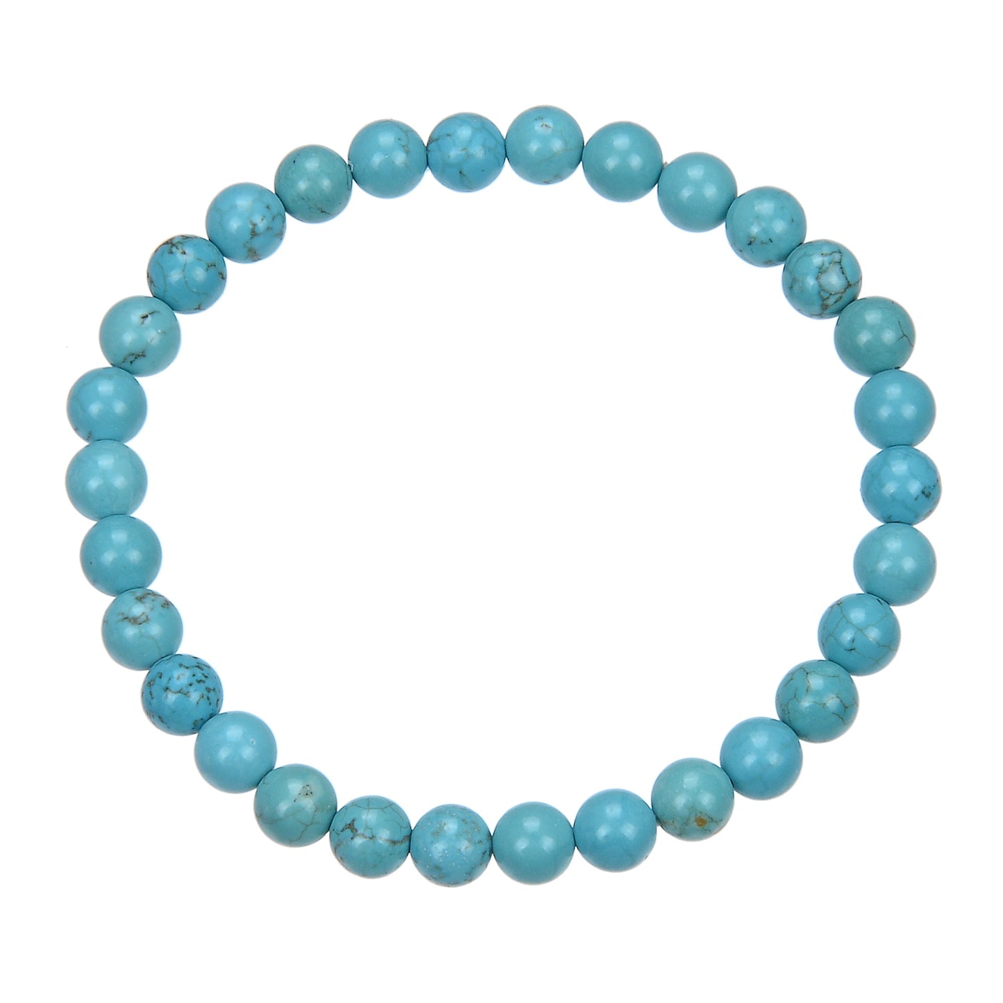 Crack Turquoise Stone Stretch Bracelet MWB1976