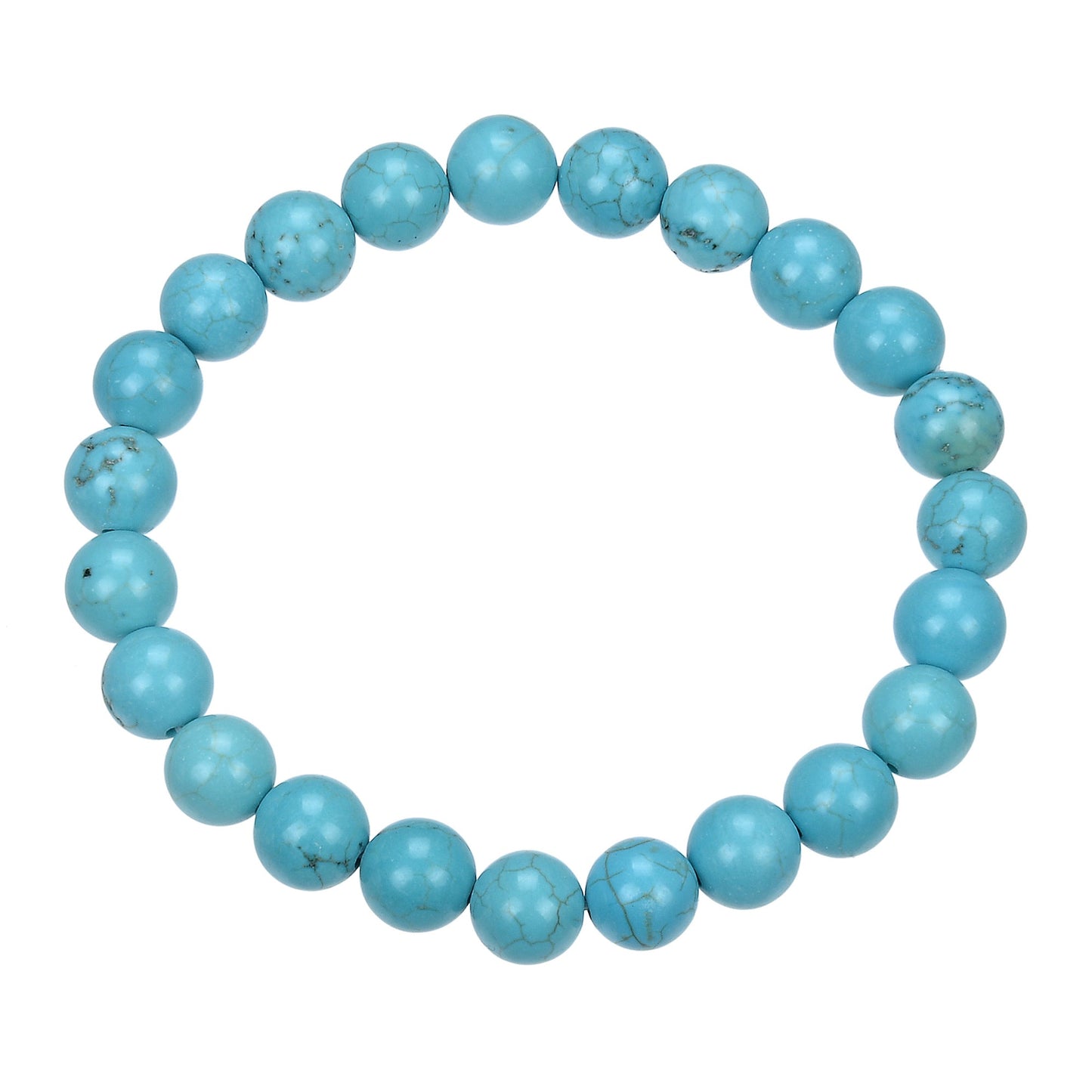 Crack Turquoise Stone Stretch Bracelet MWB1976