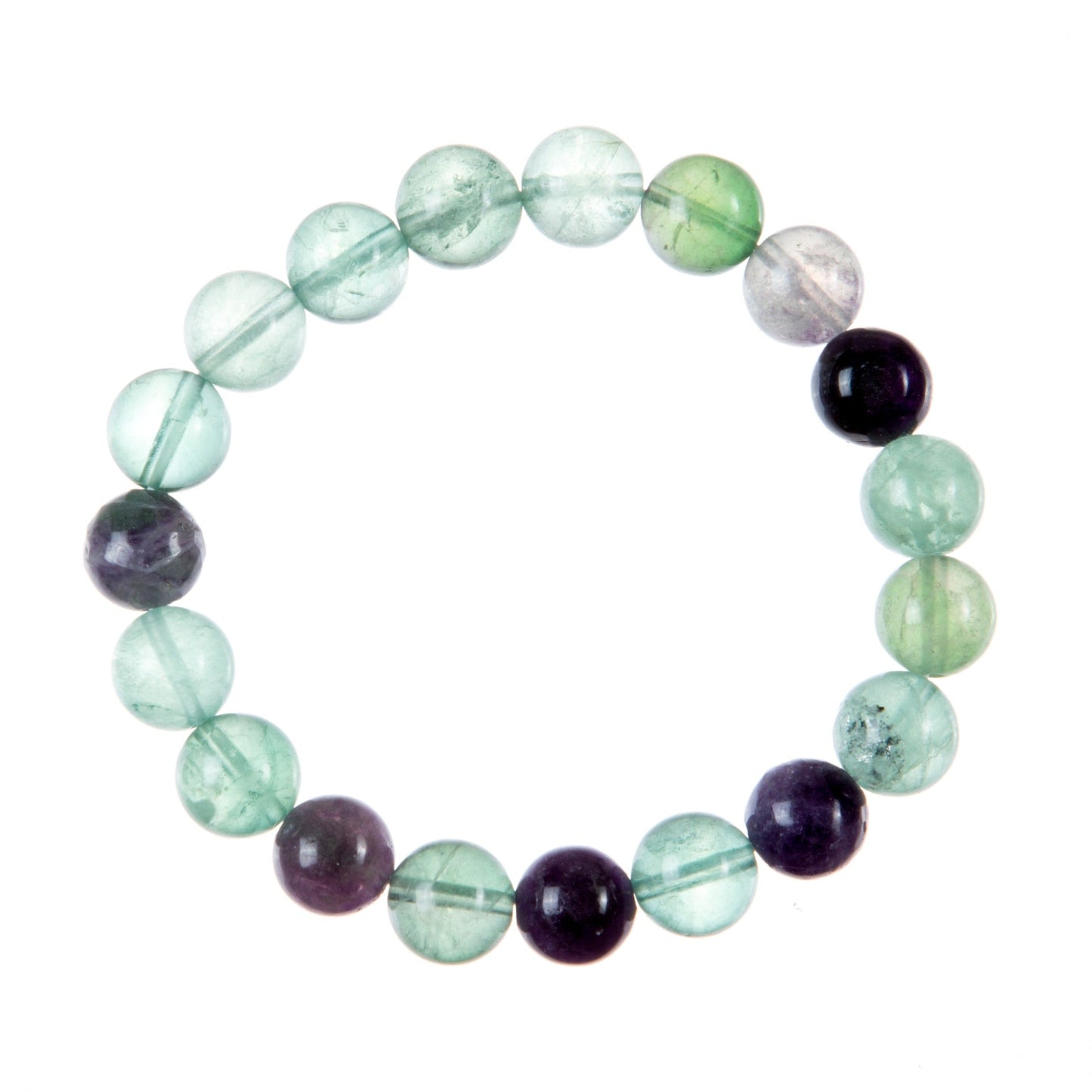 Fluorite Stone Stretch Bracelet MWB3447