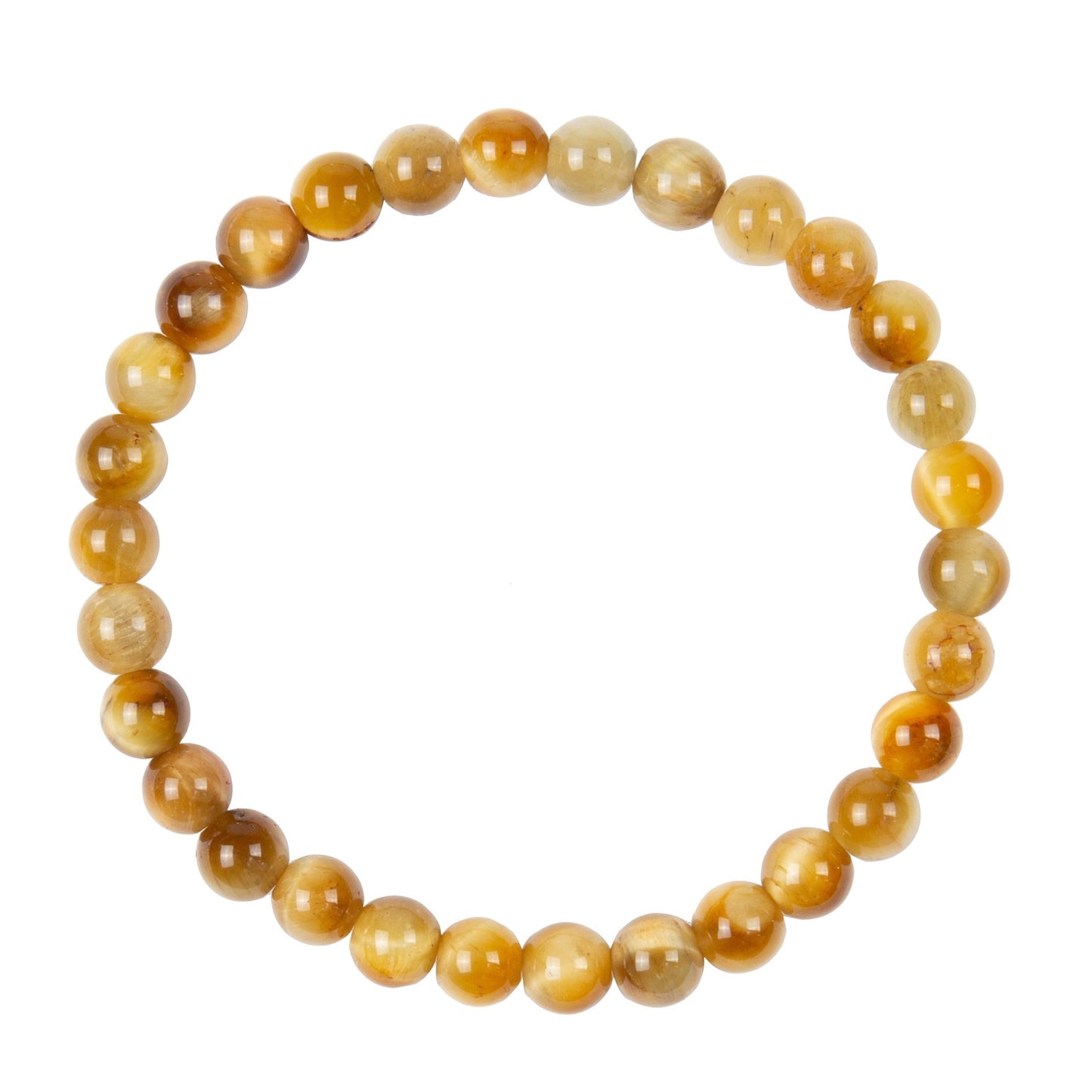 Golden Tiger Eye Stone Stretch Bracelet MWB2973
