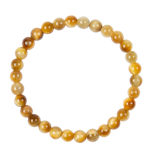 Golden Tiger Eye Stone Stretch Bracelet MWB2973