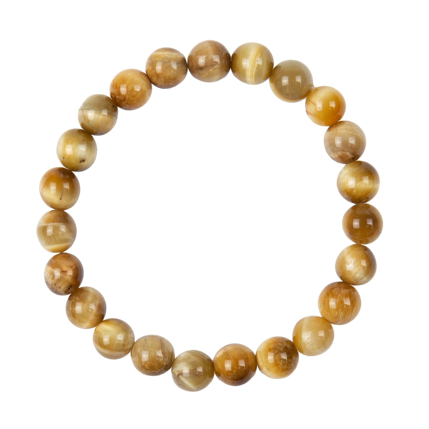 Golden Tiger Eye Stone Stretch Bracelet MWB2973