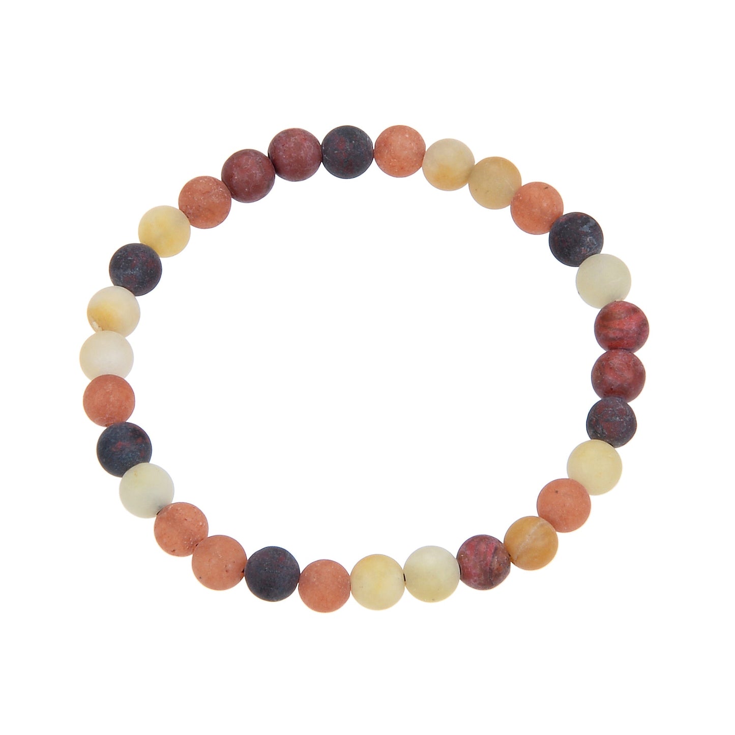Muddy Jasper Stone Stretch Bracelet MWB1967