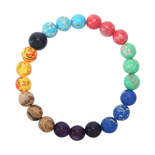 Multi Emperor Tree of Life Stone Strech Braclets MWB2079