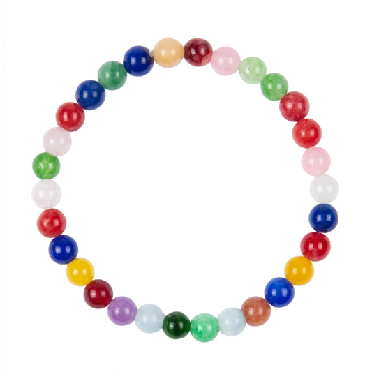 Multi Jade Stone Stretch Bracelet MWB2937