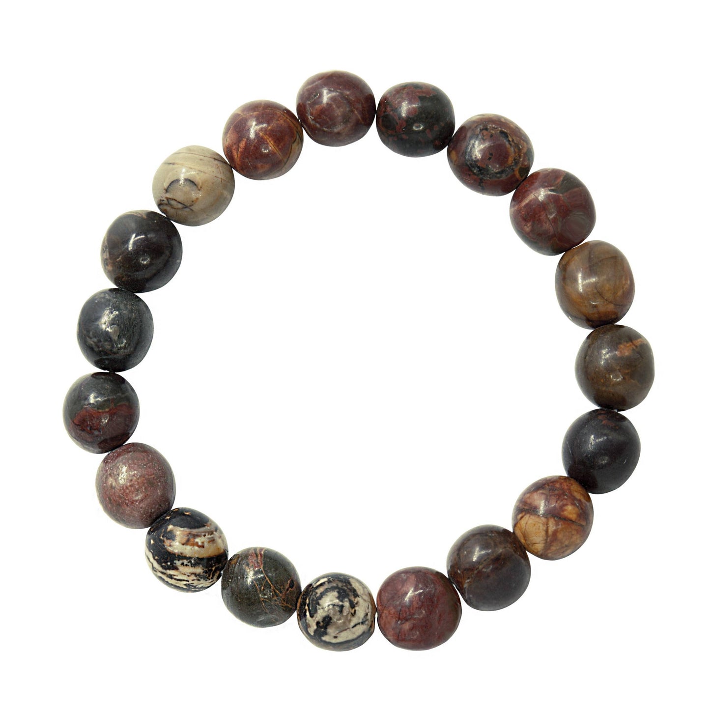 Red Turquoise Stone Bead Bracelet MWB2027