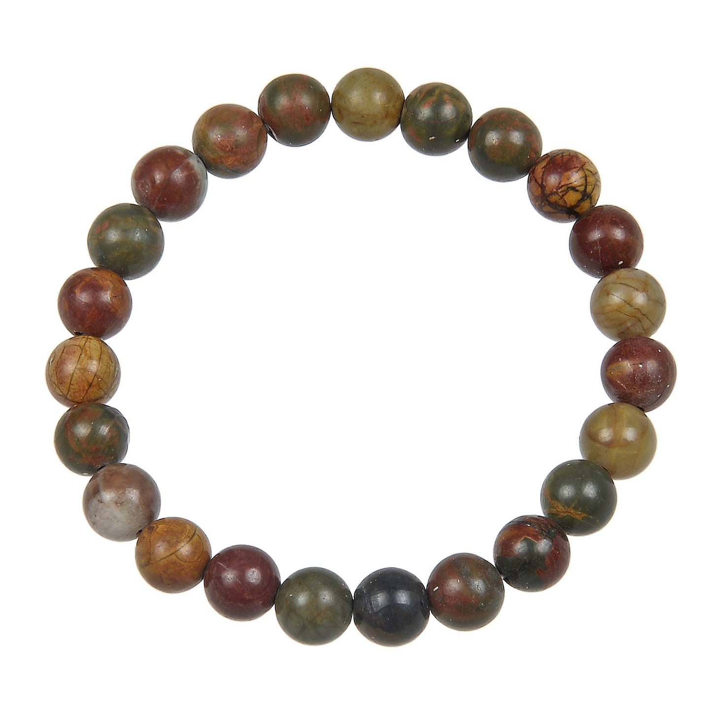 Red Turquoise Stone Bead Bracelet MWB2027