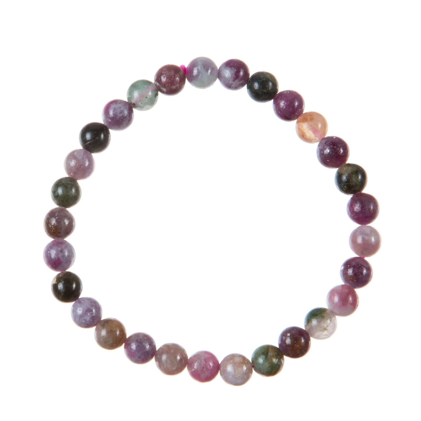 Tourmaline Stone Bead Stretch Bracelet MWB3617