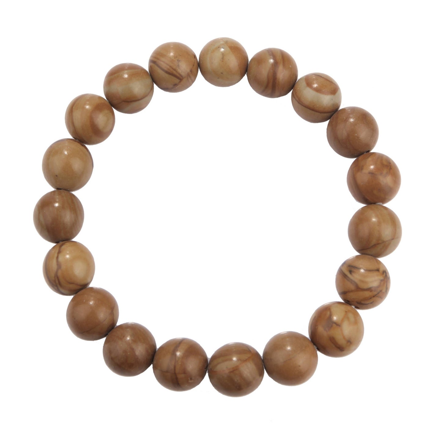 Woodenline Jasper Stone Stretch Bracelet MWB2052