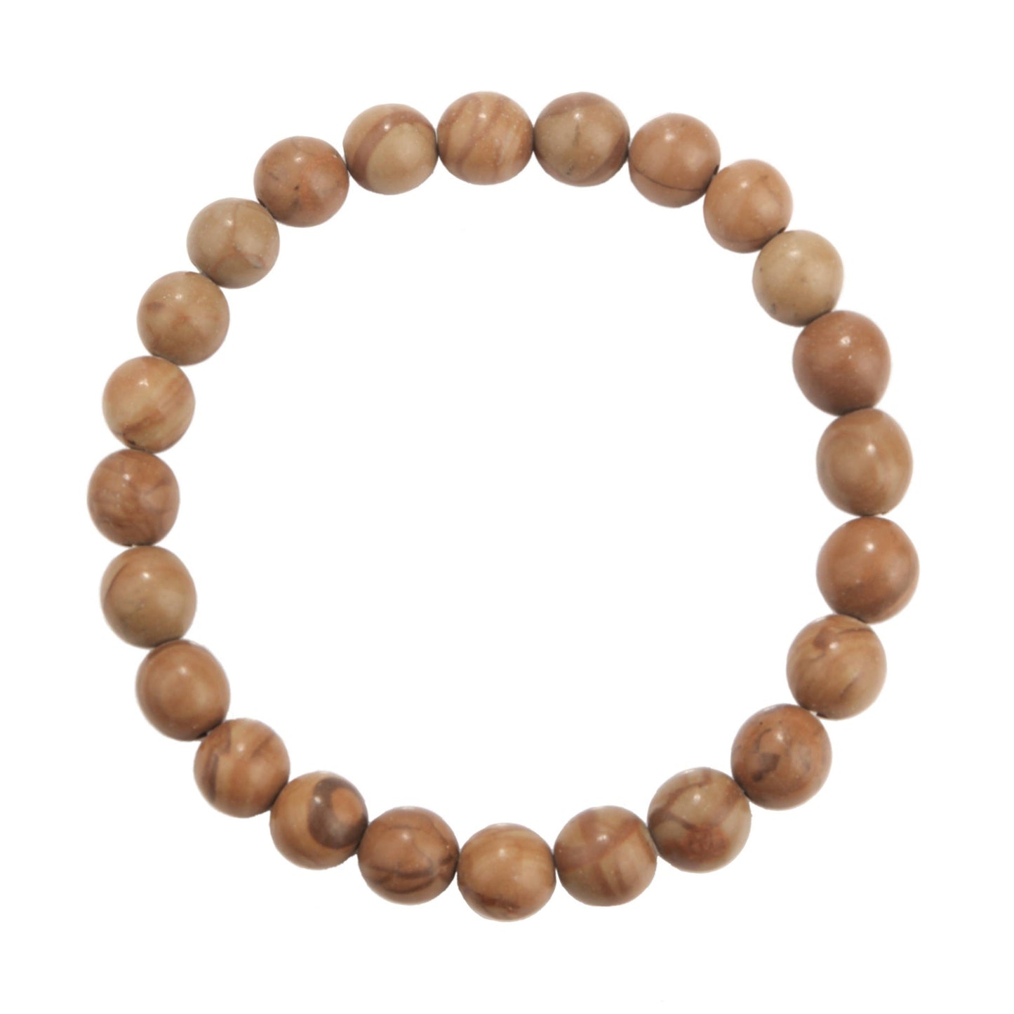 Woodenline Jasper Stone Stretch Bracelet MWB2052