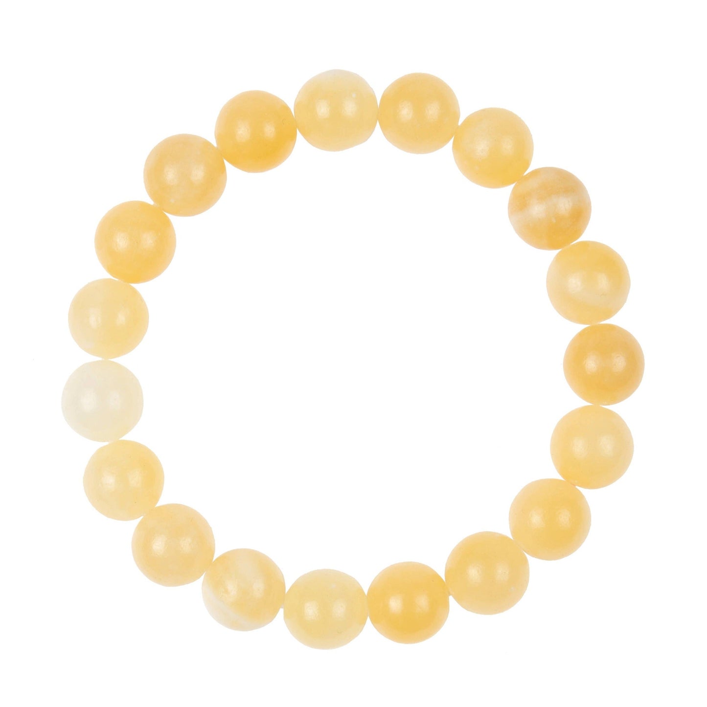 Yellow Jade Stone Stretch Bracelet MWB2971