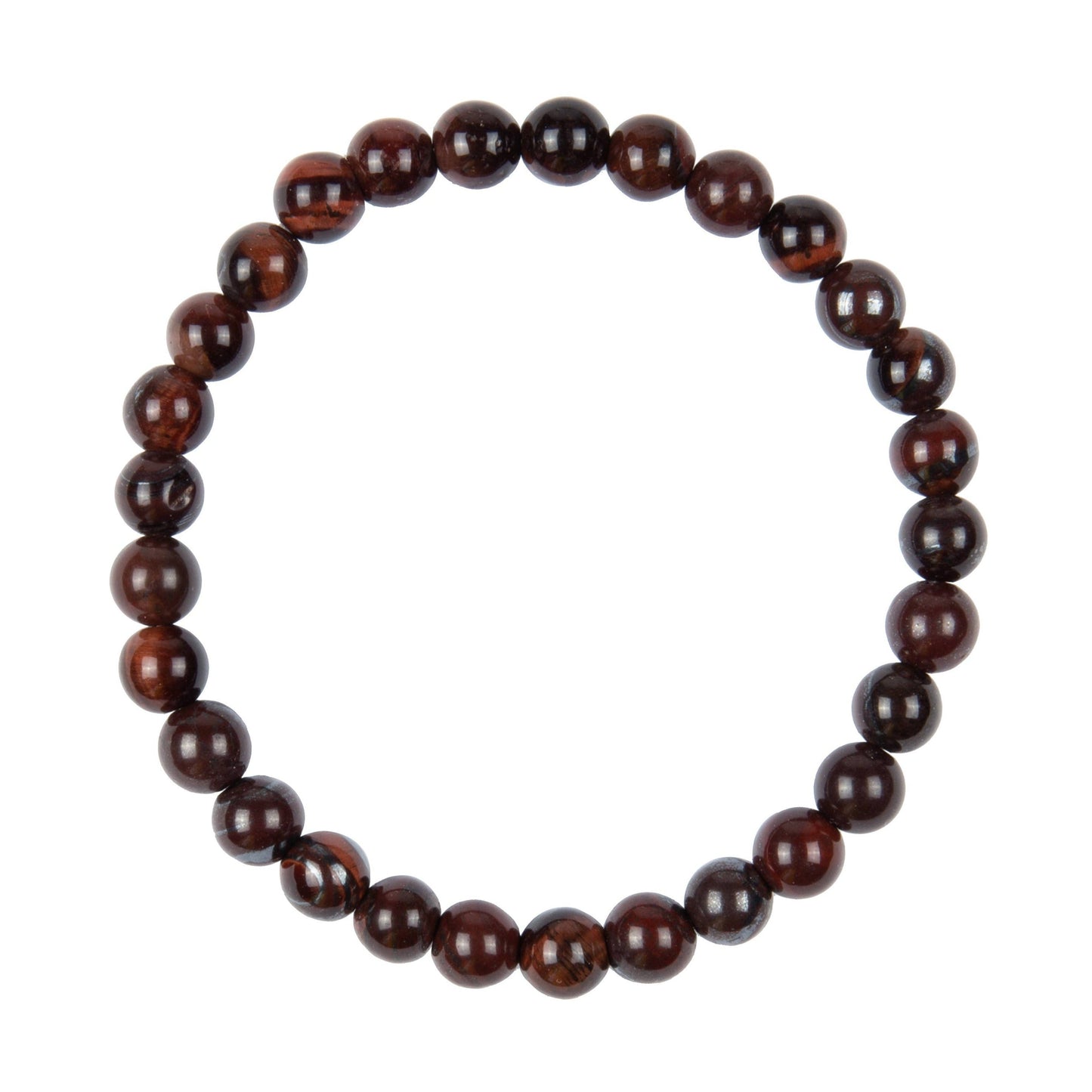 AB Red Tiger Eye Stone Stretch Bracelet MWB2969