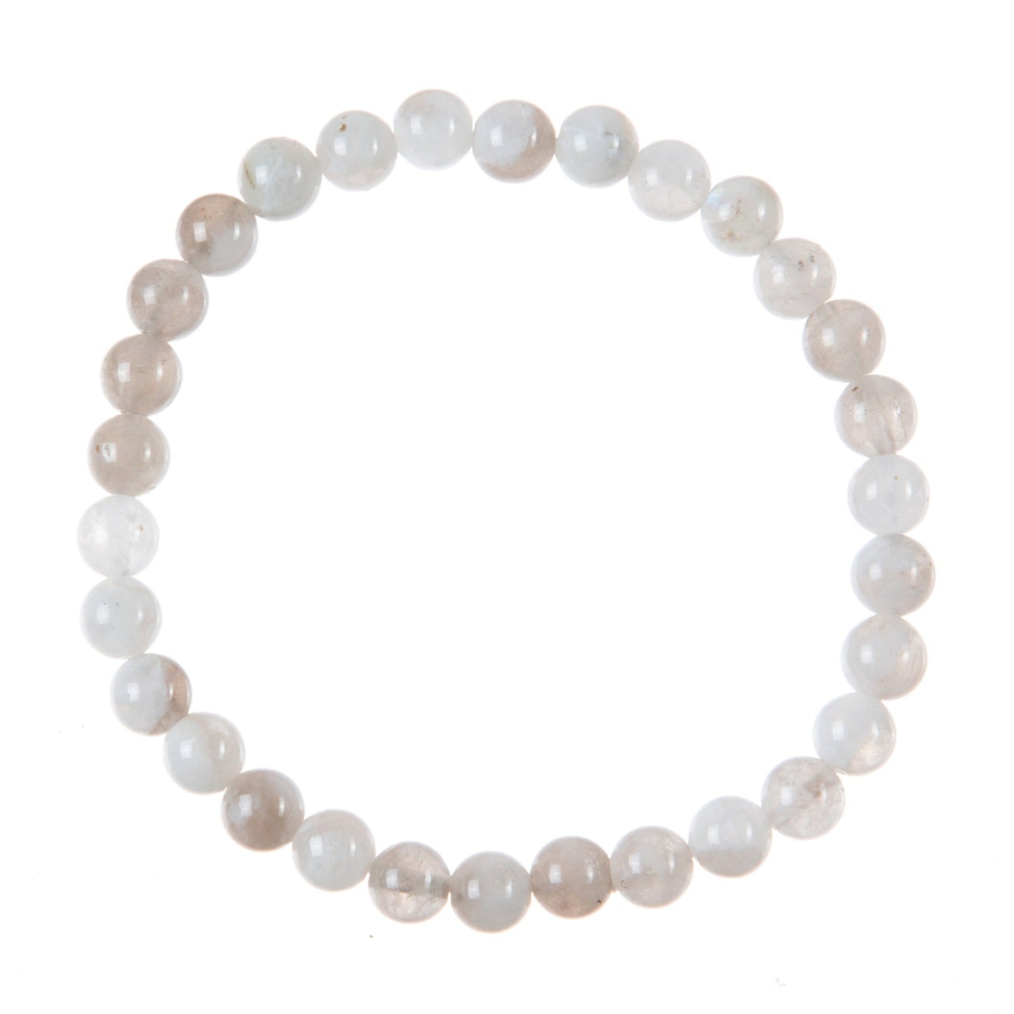 Moon Stone Bead Stretch Bracelet MWB3635